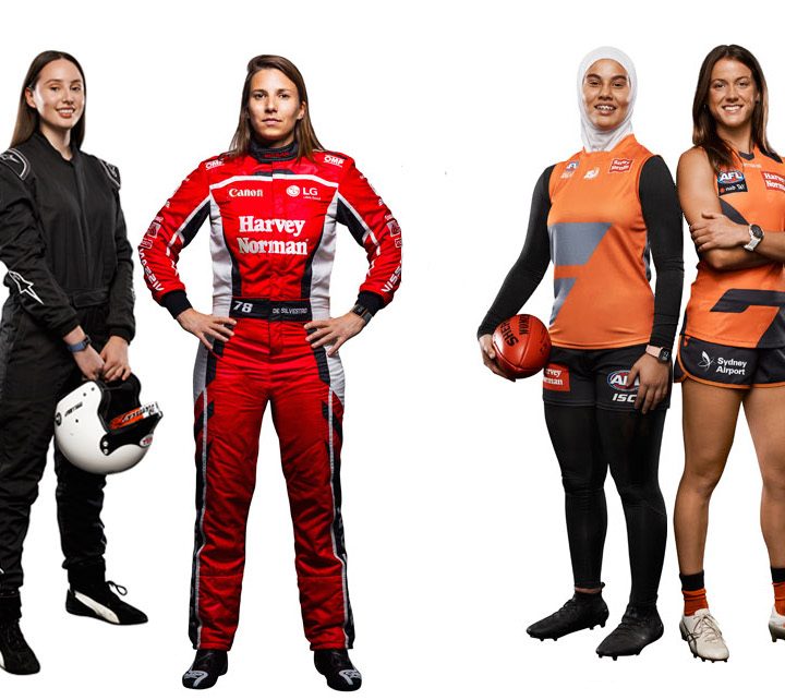 Some of the amazing sportswomen Harvey Norman is proud to sponsor.