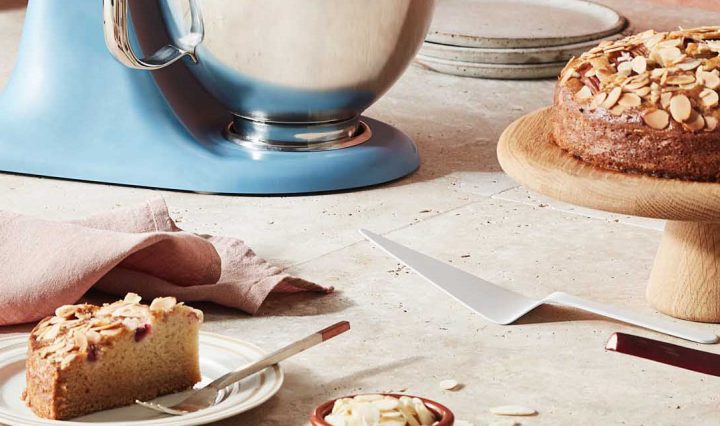 A Vegan Rhubarb & Almond Tea Cake Recipe