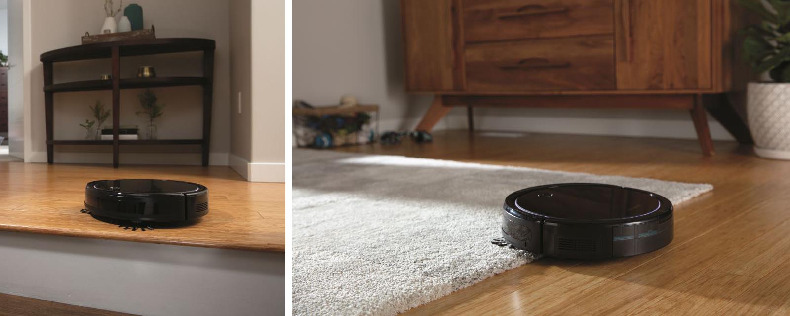 The Bissell CleanView Connect Robotic Vacuum in action.