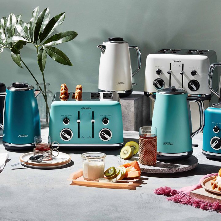 Stylish colour appliances available at Harvey Norman.