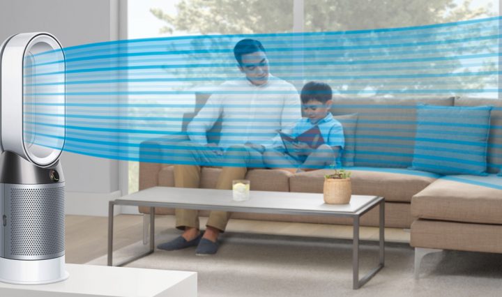 Dyson Pure Hot+Cool purifying fan heater.