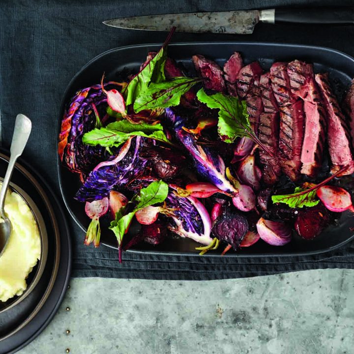 Easy Recipe for Chargrilled Steak with Balsamic Roasted Vegetables