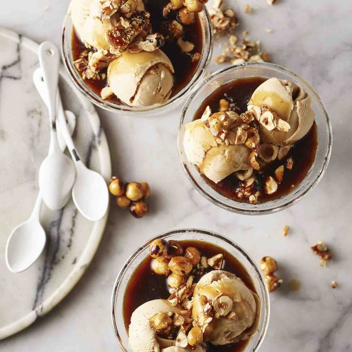 Three serves of Espresso Martini Afogato.