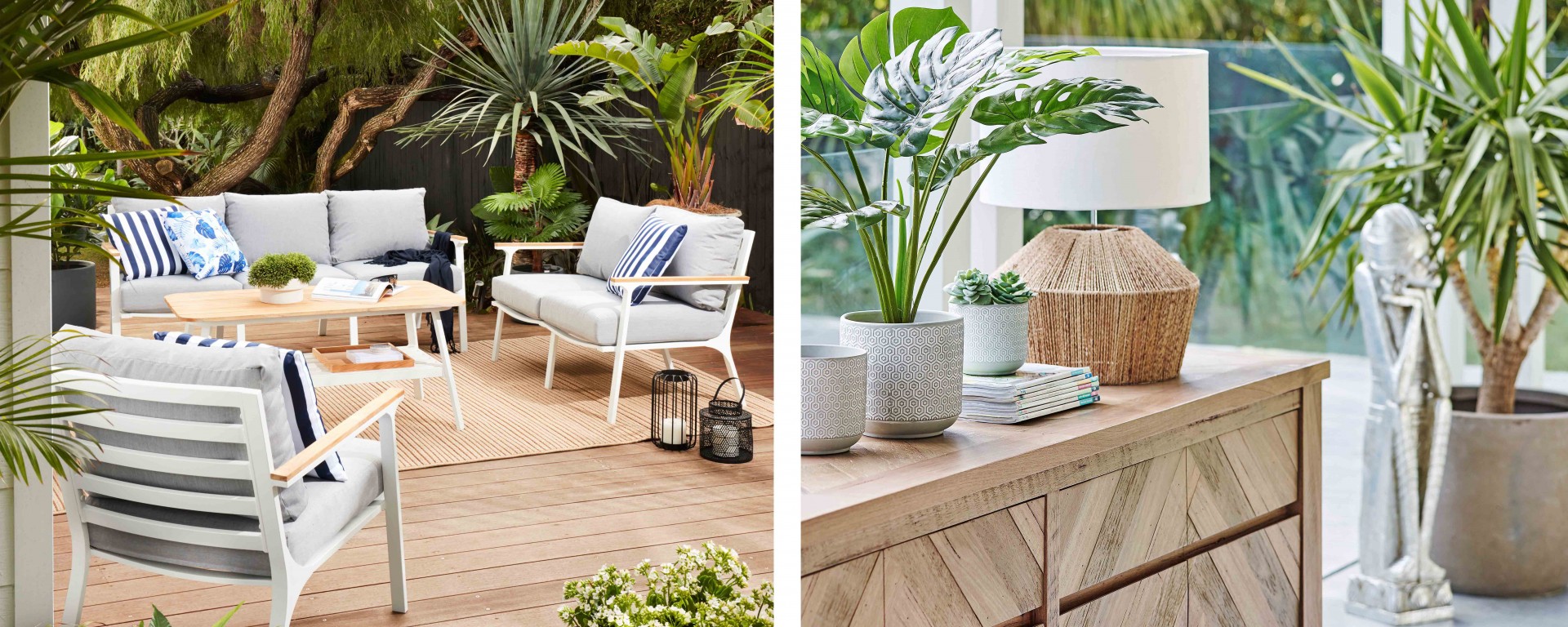 Tropical Indoor and Outdoor Summer Furniture