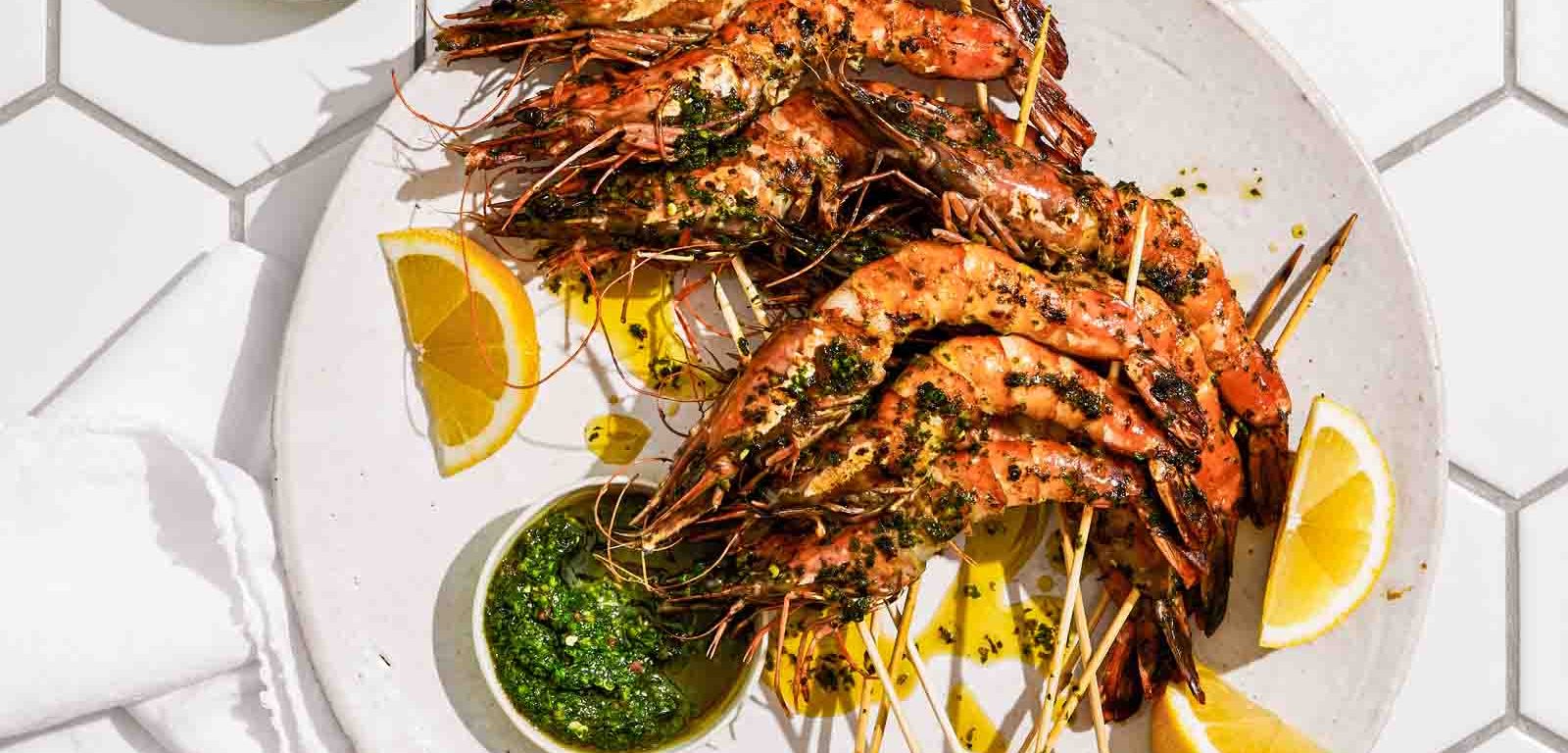 Our Herb and Chilli Prawns recipe.
