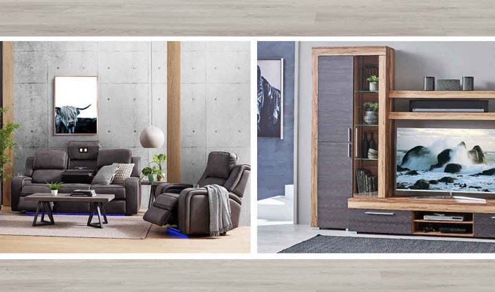 A Home Theatre Lounge and Home Entertainment Unit.