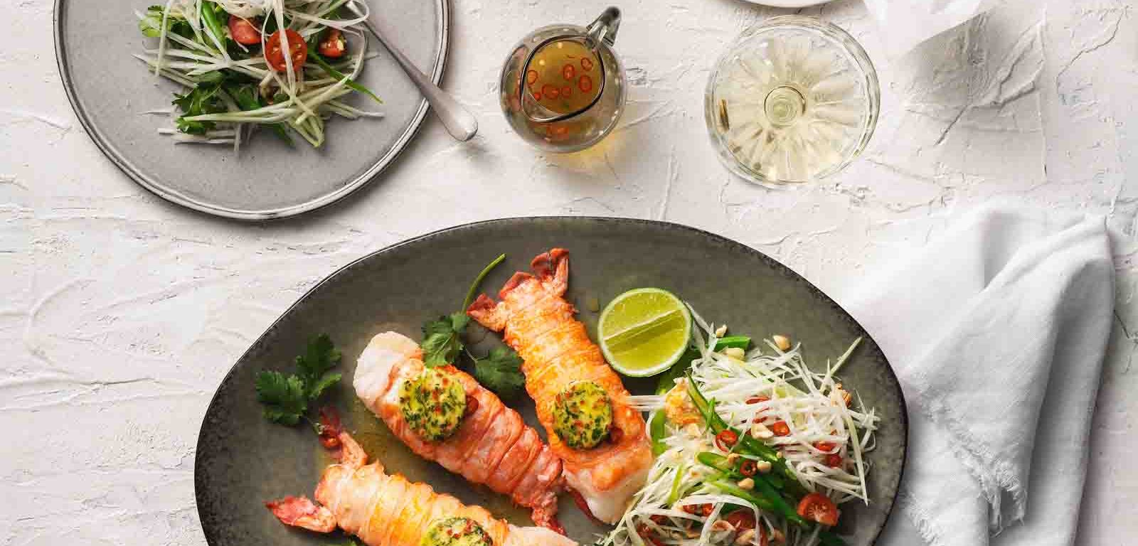 Lobster with Chilli & Coriander Butter recipe