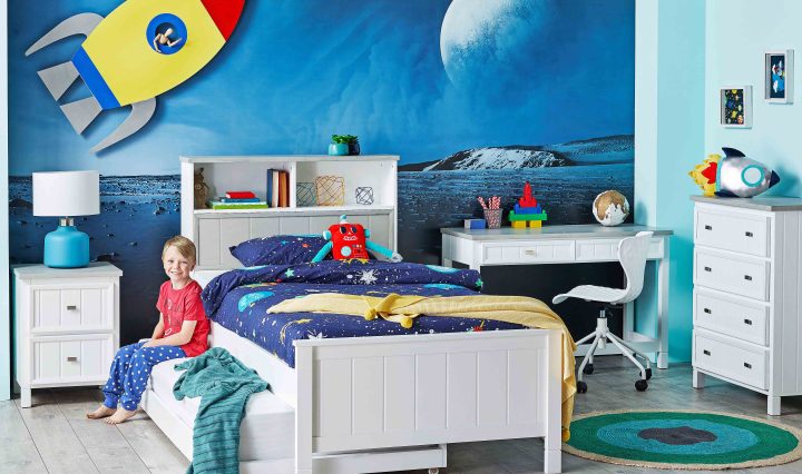 Luna Storage Bed Head for Kids