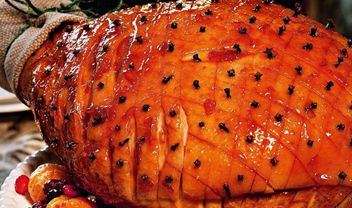 Maple Glazed Ham.