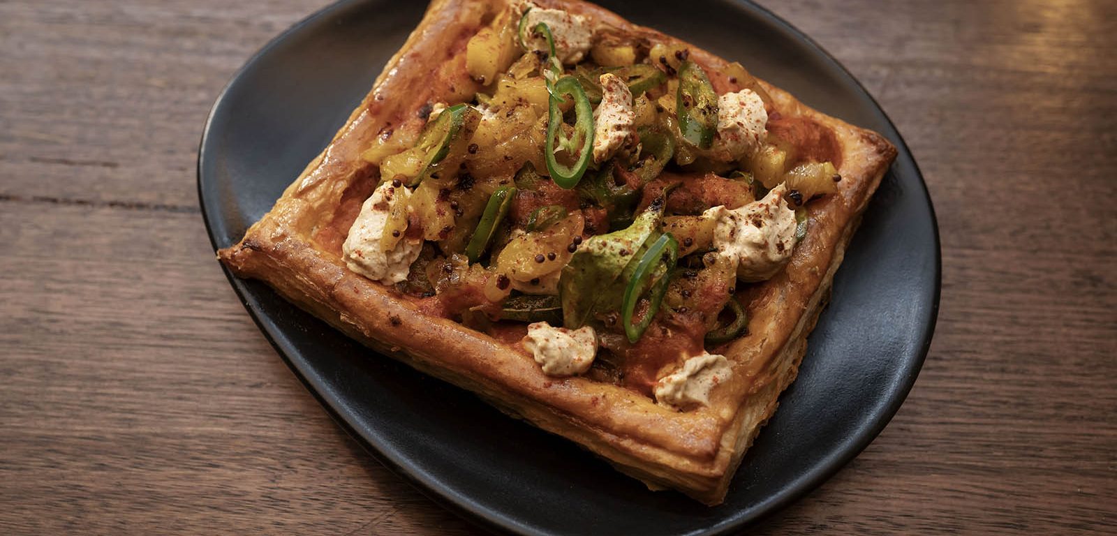 Pine and Swine creation on a plate.