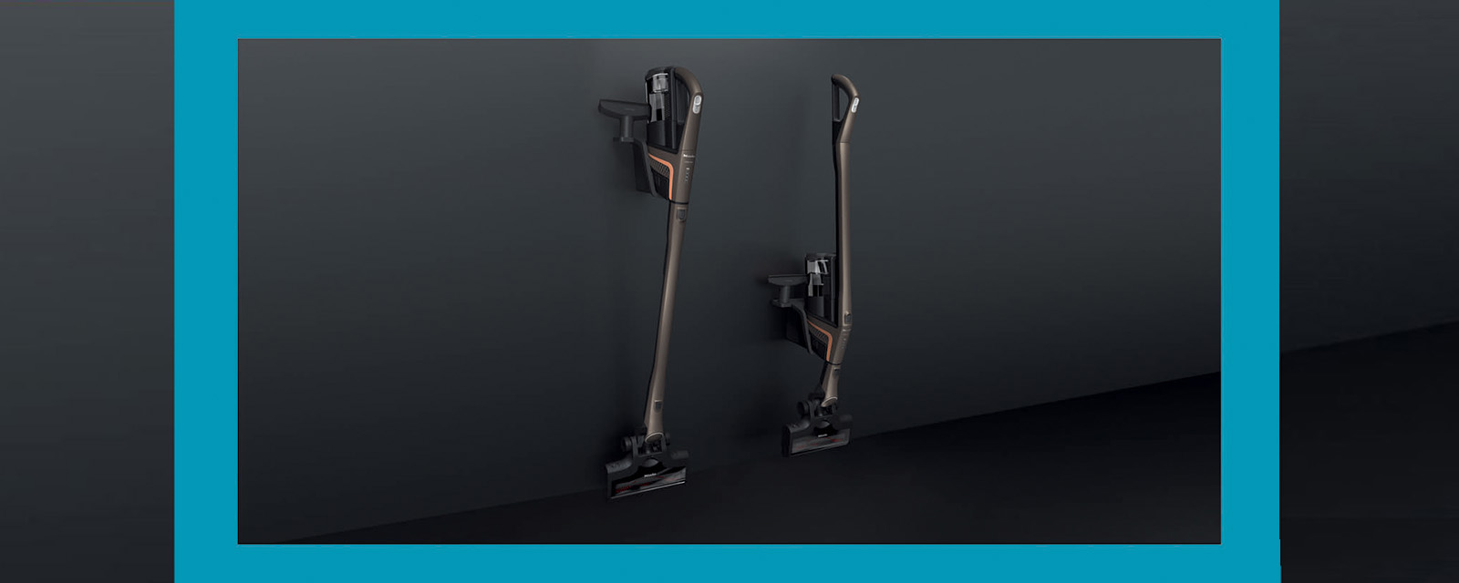 The Miele Triflex HX1 Pro Stick Vacuum in upright and reach mode.