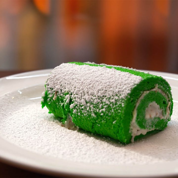 Pandan Swiss Roll, as featured on MasterChef Australia.