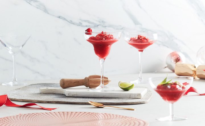 Raspberry and Cranberry Frose & Slushie Christmas Recipes