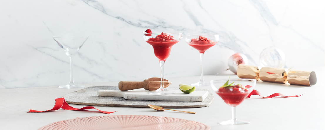 Raspberry and Cranberry Frose & Slushie Christmas Recipes