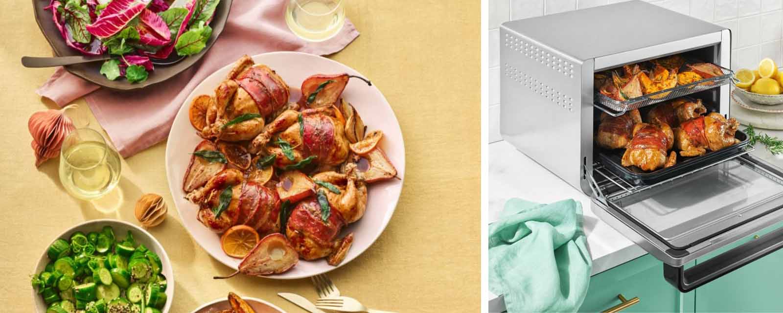 Recipe for Air-fried Spatchcock Salad.