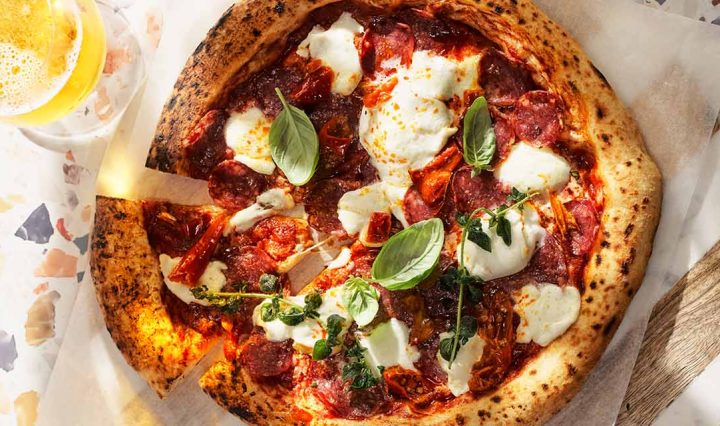 Classic Italian Pepperoni Pizza.