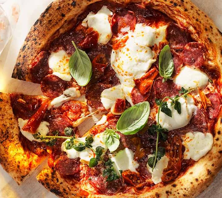 Classic Italian Pepperoni Pizza.