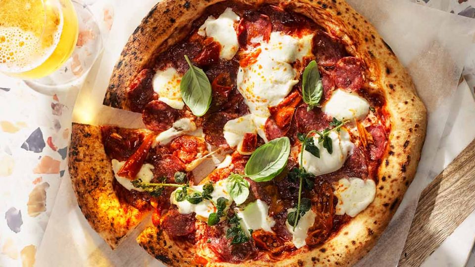 Classic Italian Pepperoni Pizza.