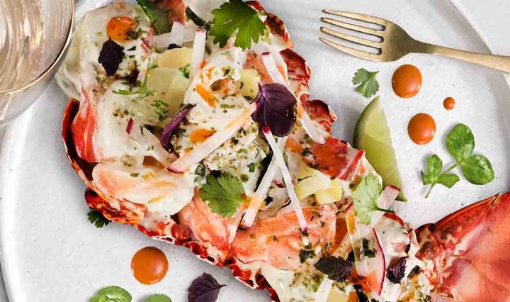 Our recipe for Grilled Lobster and Steamed Kipfler.