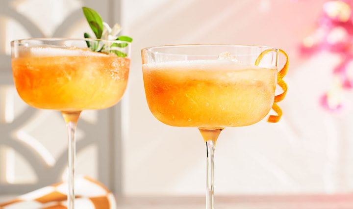 Two glasses of Italian Citrus Spritz.