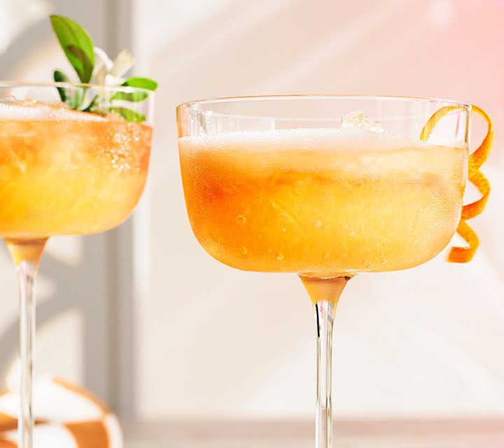 Two glasses of Italian Citrus Spritz.