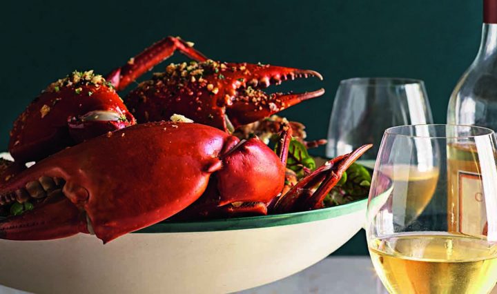 A close up of our Mud Crab dish.