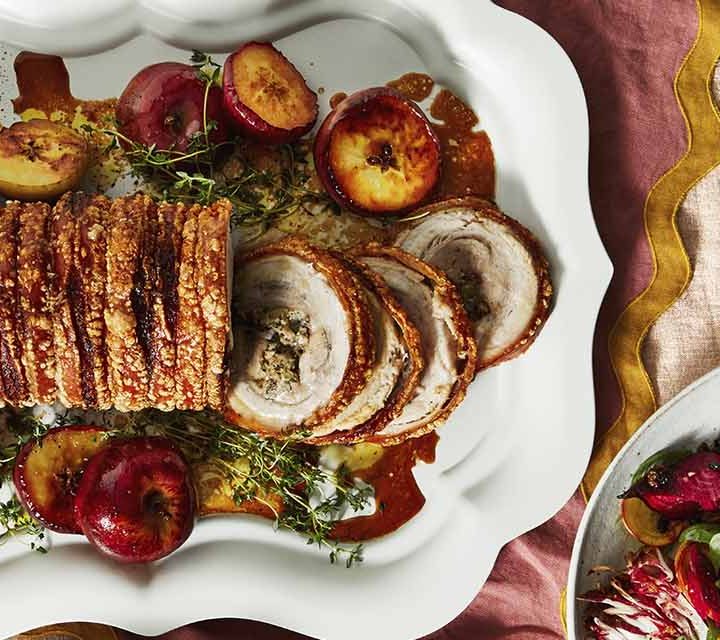 Close up photo of our Porchetta recipe.