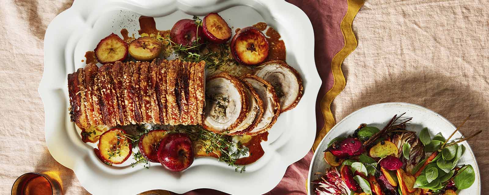 Close up photo of our Porchetta recipe.