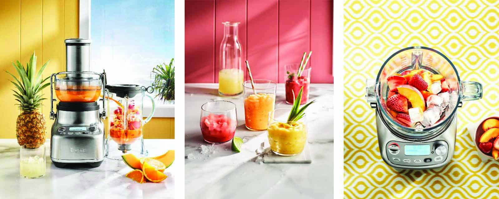 Recipe for Rockmelon and Lemon Frappe in the Breville 3X Bluicer Pro Blender.