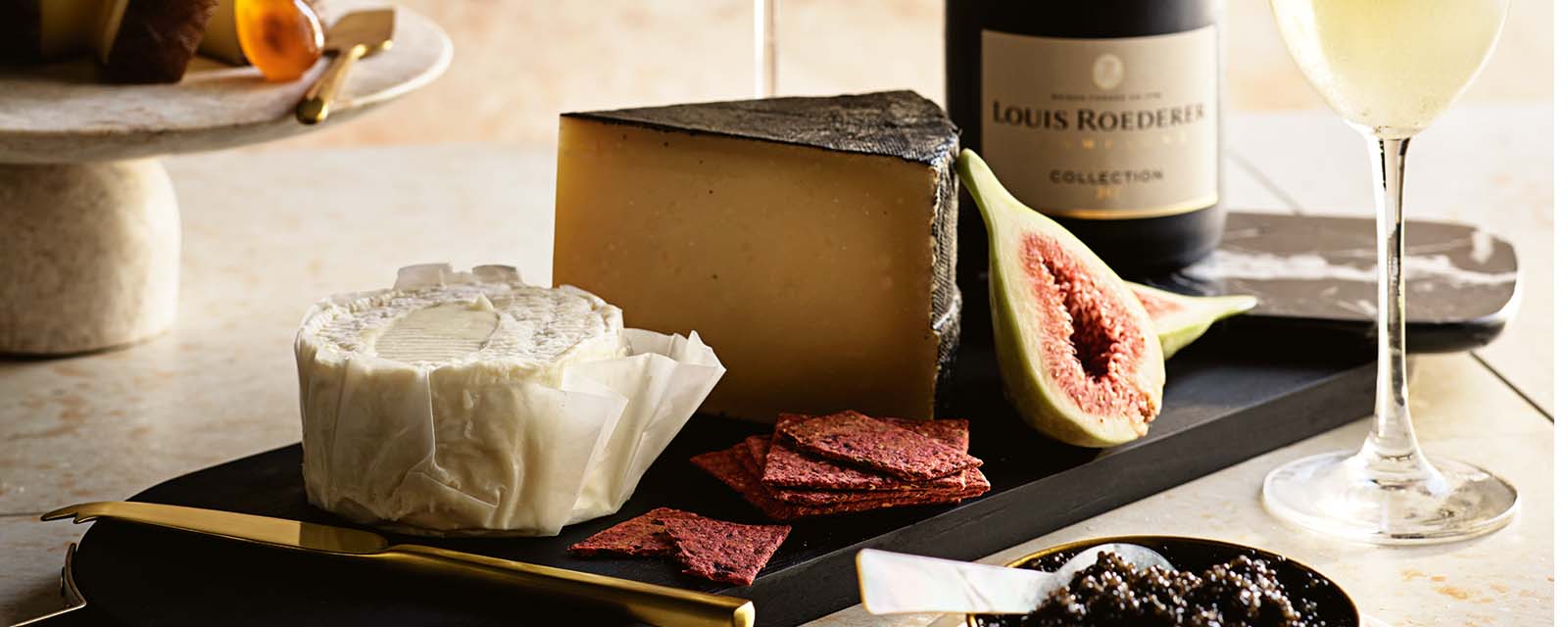 A close up of our Cheese Board.