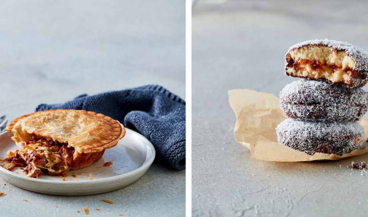 A Pork Pie and Lamingtons - both of which are Sunbeam Pie Maker recipes.