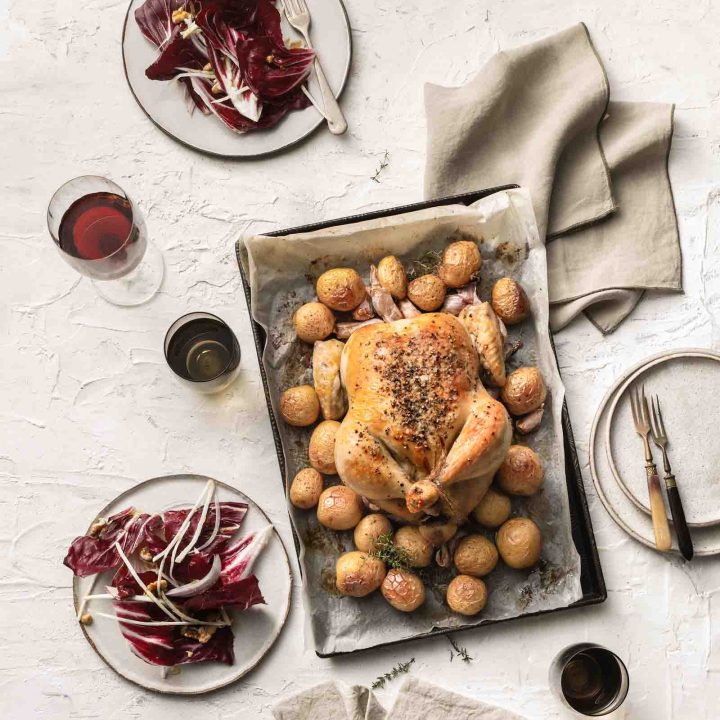 Roast Chicken with 40 Cloves of Garlic