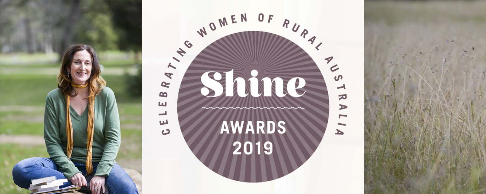 Lisa D'Onofrio, 2018 Shine Award Winner & Shine Awards 2019 Logo