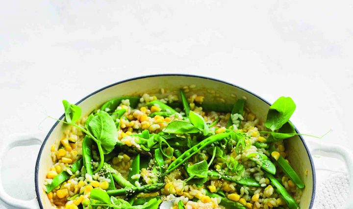 Sweet Corn and Pea Risotto Recipe