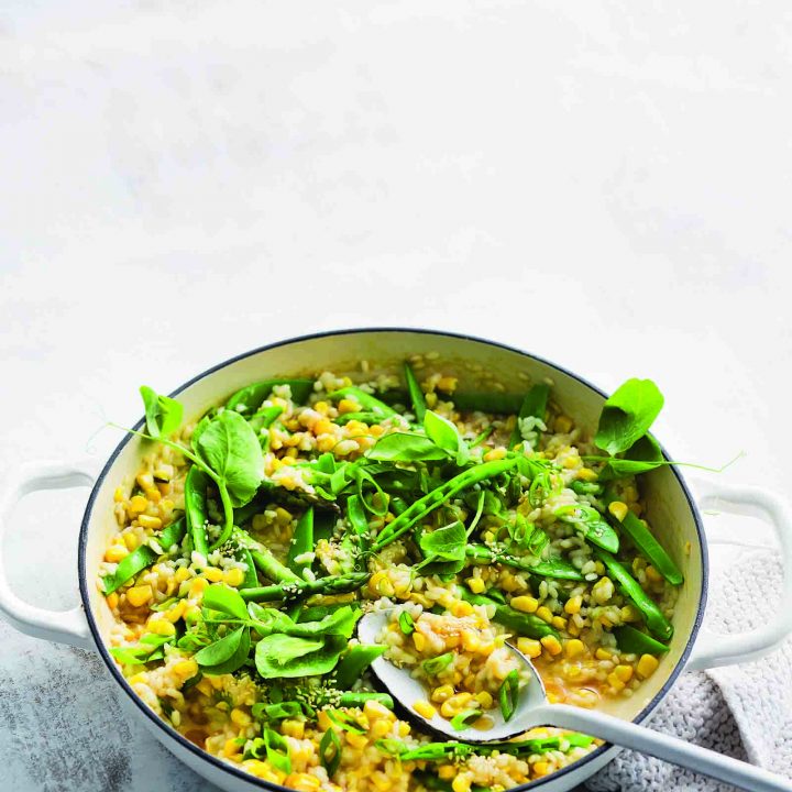 Sweet Corn and Pea Risotto Recipe